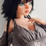 148cm 4ft9 Black Short Hair Green Eyes Sex Dolls Sex Dolls Life Like Dolls
