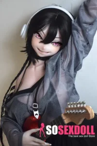 148cm 4ft9 Black Short Haired Cool Love Dolls Full Body Sex Toys