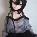 148cm 4ft9 Black Short Haired Cool Love Dolls Full Body Sex Toys