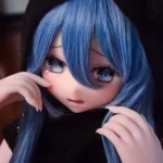 148cm 4ft9 Blue Haired Crying Sex Dolls Rosemary Silicone Sex Dolls