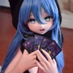 148cm 4ft9 Blue Haired Crying Sex Dolls Rosemary Silicone Sex Dolls