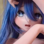 148cm 4ft9 Blue Haired Crying Sex Dolls Rosemary Silicone Sex Dolls