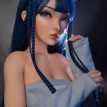 148cm 4ft9 Blue Haired Strapless Dress Sex Dolls High Quality Sex Dolls