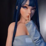 148cm 4ft9 Blue Haired Strapless Dress Sex Dolls High Quality Sex Dolls
