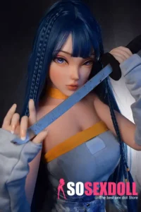 148cm 4ft9 Blue Haired Strapless Dress Sex Dolls High Quality Sex Dolls