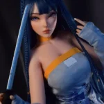 148cm 4ft9 Blue Haired Strapless Dress Sex Dolls High Quality Sex Dolls