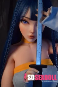 148cm 4ft9 Blue Haired Strapless Dress Sex Dolls High Quality Sex Dolls