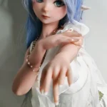 148cm 4ft9 Blue Long Haired Elf Ear Love Dolls True Life Dolls Video Game Sex Dolls