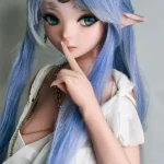 148cm 4ft9 Blue Long Haired Elf Ear Love Dolls True Life Dolls Video Game Sex Dolls