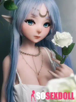 148cm 4ft9 Blue Long Haired Elf Ear Love Dolls True Life Dolls Video Game Sex Dolls