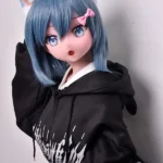 148cm 4ft9 Blue Short Haired Cute Love Dolls Female Sex Robots