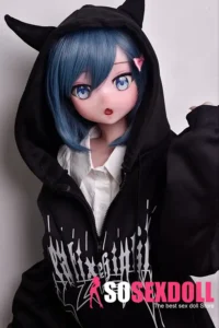 148cm 4ft9 Blue Short Haired Cute Love Dolls Female Sex Robots