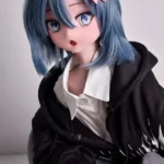 148cm 4ft9 Blue Short Haired Cute Love Dolls Female Sex Robots