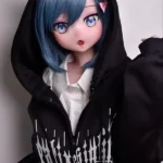 148cm 4ft9 Blue Short Haired Cute Love Dolls Female Sex Robots