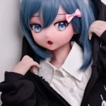148cm 4ft9 Blue Short Haired Cute Love Dolls Female Sex Robots