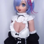 148cm 4ft9 Blue Short Haired Sweet Love Dolls Real Love Sex Dolls Sex Robots