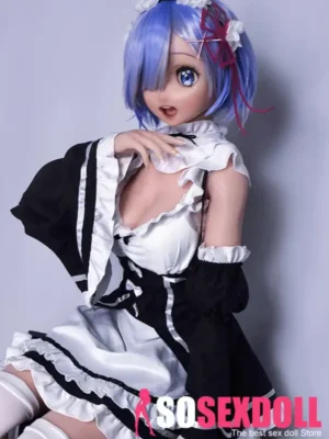 148cm 4ft9 Blue Short Haired Sweet Love Dolls Real Love Sex Dolls Sex Robots