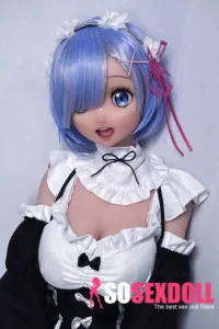 148cm 4ft9 Blue Short Haired Sweet Love Dolls Real Love Sex Dolls Sex Robots