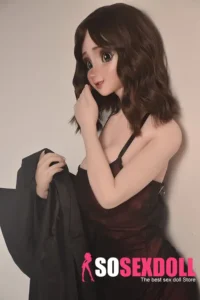 148cm 4ft9 Brown Curly Hair Seductive Sex Dolls Realistic Love Dolls Vagina Toys