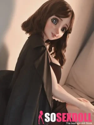148cm 4ft9 Brown Curly Hair Seductive Sex Dolls Realistic Love Dolls Vagina Toys