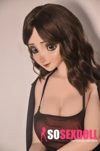 148cm 4ft9 Brown Curly Hair Seductive Sex Dolls Realistic Love Dolls Vagina Toys