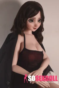 148cm 4ft9 Brown Curly Hair Seductive Sex Dolls Realistic Love Dolls Vagina Toys