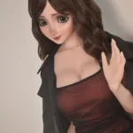 148cm 4ft9 Brown Curly Hair Seductive Sex Dolls Realistic Love Dolls Vagina Toys