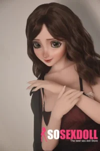 148cm 4ft9 Brown Curly Hair Seductive Sex Dolls Realistic Love Dolls Vagina Toys