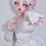 148cm 4ft9 Cute Sex Dolls In A White Short Dress Silicone Love Dolls Adult Toys