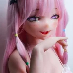 148cm 4ft9 Cute Sex Dolls With Pink Long Hair Adult Sex Toys