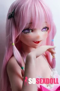 148cm 4ft9 Cute Sex Dolls With Pink Long Hair Adult Sex Toys