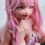 148cm 4ft9 Cute Sex Dolls With Pink Long Hair Adult Sex Toys