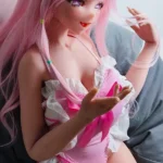 148cm 4ft9 Cute Sex Dolls With Pink Long Hair Adult Sex Toys