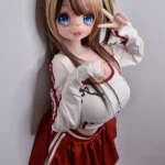 148cm 4ft9 Cute Yellow Hair Cat Ear Love Dolls Realistic Love Dolls Vagina Toys