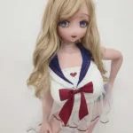 148cm 4ft9 Golden Curly Hair Uniform Sex Dolls Fantasy Dolls Sex Toys