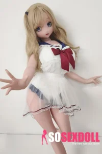 148cm 4ft9 Golden Curly Hair Uniform Sex Dolls Fantasy Dolls Sex Toys