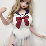 148cm 4ft9 Golden Curly Hair Uniform Sex Dolls Fantasy Dolls Sex Toys