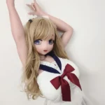 148cm 4ft9 Golden Curly Hair Uniform Sex Dolls Fantasy Dolls Sex Toys