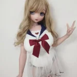 148cm 4ft9 Golden Curly Hair Uniform Sex Dolls Fantasy Dolls Sex Toys