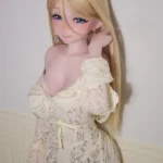 148cm 4ft9 Golden Straight Hair Gentle Love Dolls Full Body Sex Toys Game Lady Dolls