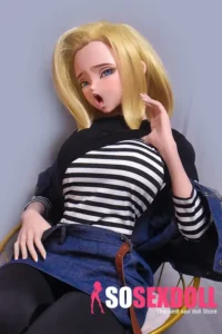 148cm 4ft9 Golden Straight Hair Sex Dolls Life Size Human Dolls Real Dolls