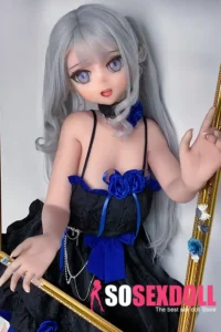 148cm 4ft9 Gray Twin Tail Sex Dolls Best Realistic Sex Dolls