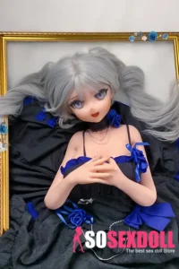 148cm 4ft9 Gray Twin Tail Sex Dolls Best Realistic Sex Dolls