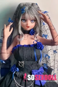 148cm 4ft9 Gray Twin Tail Sex Dolls Best Realistic Sex Dolls
