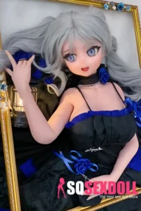 148cm 4ft9 Gray Twin Tail Sex Dolls Best Realistic Sex Dolls