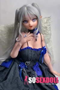 148cm 4ft9 Gray Twin Tail Sex Dolls Best Realistic Sex Dolls