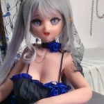 148cm 4ft9 Gray Twin Tail Sex Dolls Best Realistic Sex Dolls