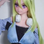 148cm 4ft9 Green Striped Hair Dress Sex Dolls Fantasy Sex Toys Hottest Sex Dolls