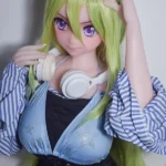 148cm 4ft9 Green Striped Hair Dress Sex Dolls Fantasy Sex Toys Hottest Sex Dolls
