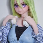148cm 4ft9 Green Striped Hair Dress Sex Dolls Fantasy Sex Toys Hottest Sex Dolls